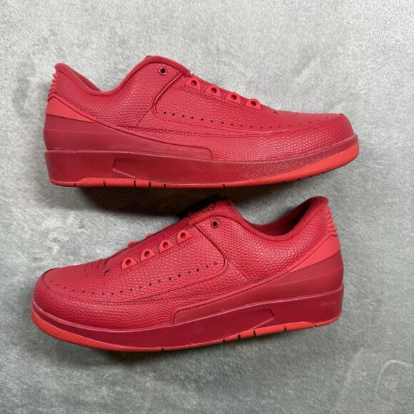 Nike Air Jordan 2 Retro Low Gym University 2016 Triple Red size 9.5 832819-606 main image 7
